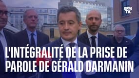 Manifestations, policiers blessés: la prise de parole de Gérald Darmanin en intégralité