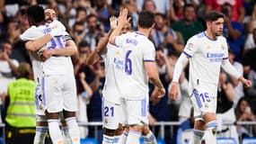 Le Real Madrid en Liga, au stade Santiago-Bernabéu le 12 mai 2022