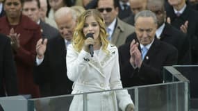 Jackie Evancho a chanté l'hymne américain lors de la cérémonie d'investiture de Donald Trump, le 20 janvier. 