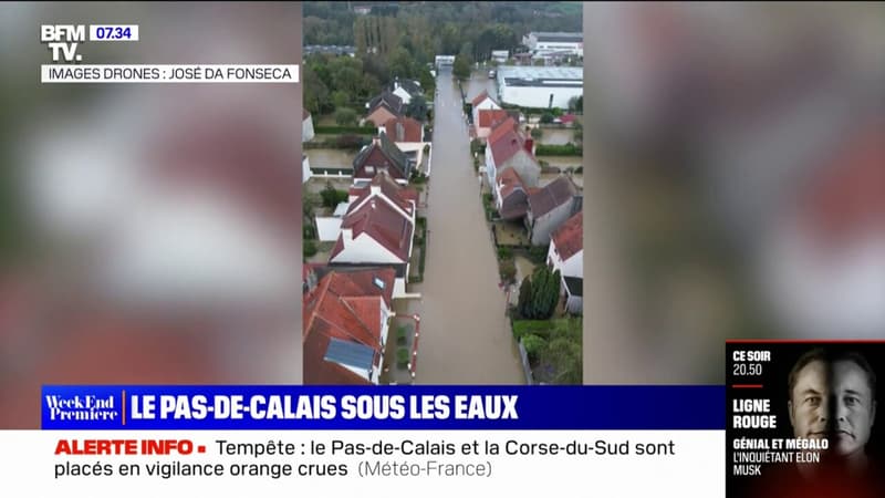 Dans le Pas-de-Calais, plusieurs communes ont été touchées par des inondations suite aux fortes pluies de la tempête Ciaran