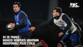 XV de France : Barassi remplace Vakatawa forfait pour l'Italie 