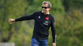 Fabien Galthié lors d'un entraînement du XV de France, novembre 2022