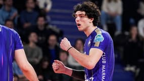 Nik Mujanovic lors d'un match du Paris Volley contre Nice - le 08/02/2025