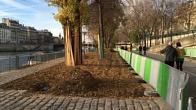 L'aménagement des voies sur berge en parc urbain a commencé.
