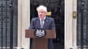 Le Premier ministre Boris Johnson s'adresse aux Britanniques, le 7 juillet 2022.