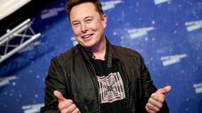 Le patron de Tesla et SpaceX Elon Musk, à Berlin le 1er décembre 2020 pour la cérémonie du prix Axel Springer Award