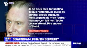 Gérard Depardieu a-t-il eu raison de parler ? - 02/10