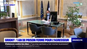 Rhône: un an de prison ferme pour l'agresseur du maire de Grigny