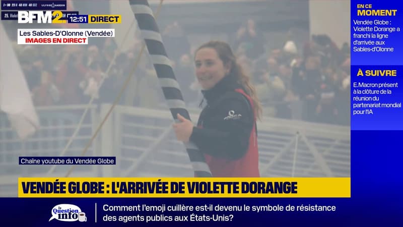 Vendée Globe: Violette Dorange, benjamine de la course, a franchi la ligne d'arrivée