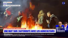 Strasbourg: 200 agriculteurs passent la nuit sur la M35