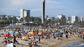 Une plage de Barcelone, le 19 juillet 2020.