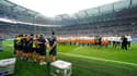 La Marseillaise, l'hymne de la France, reprise par le Stade de France avant France-Australie (41-17) lors du match de préparation à la Coupe du monde, le 27 août 2023 au Stade de France