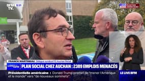 Plan social chez Auchan: "C'est choquant, c'est scandaleux", affirme Franck Martineau, délégué syndical FO Auchan Retail