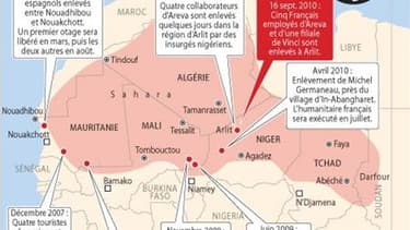 LES OCCIDENTAUX ENLEVÉS AU SAHEL DEPUIS 2007