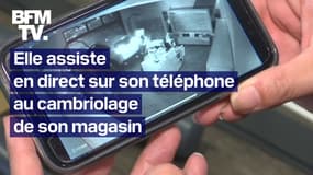 Christelle, opticienne, a assisté au cambriolage de son magasin en direct sur son téléphone