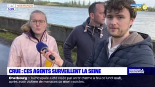 Crues en Normandie: des agents surveillent les éventuels dégâts