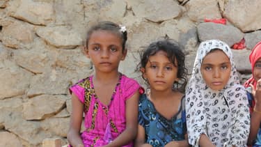 Des enfants yéménites en septembre 2016, frappées par la malnutrition.
