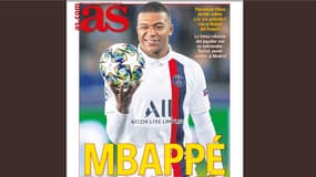 La Une du quotidien madrilène As