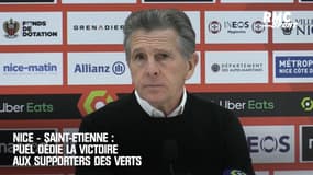 Nice - Saint-Etienne : Puel dédie la victoire aux supporters des Verts