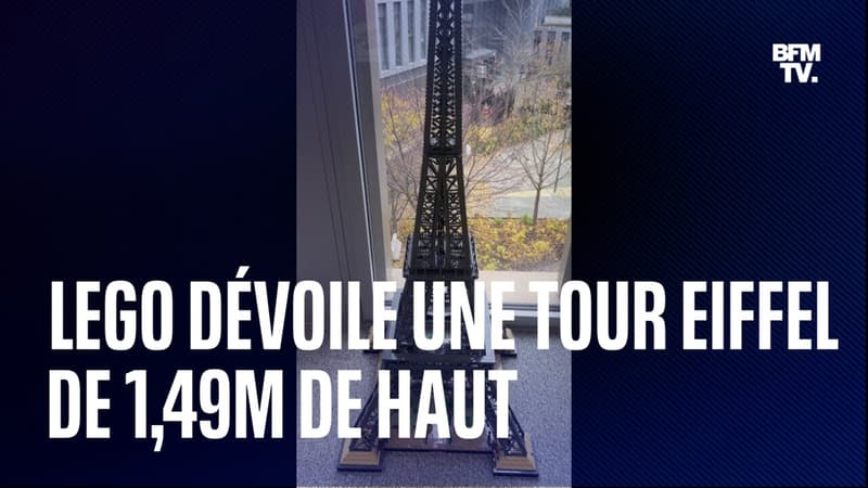 Avec une réplique de la Tour Eiffel de 1,49 mètre de haut, Lego dévoile sa plus grande construction commercialisée