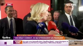 Débat d'entre-deux-tours : Marine Le Pen se félicite