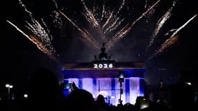 Le feu d'artifice du Nouvel An à Berlin, le 1er janvier 2026