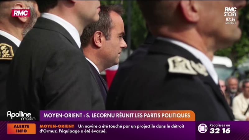 Moyen-Orient : S. Lecornu réunit les partis politiques
