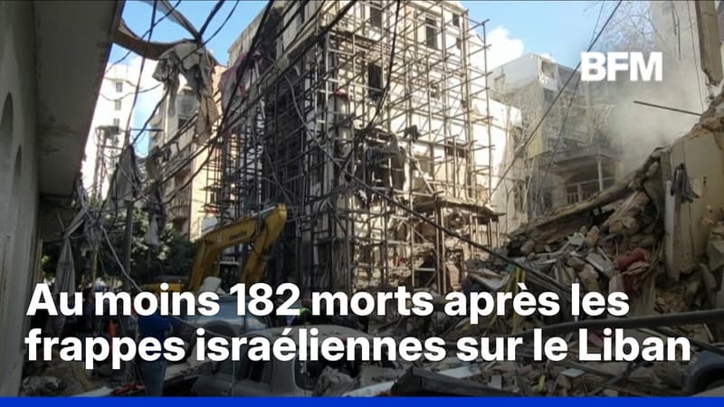 Guerre au Moyen-Orient: au moins 182 morts après les frappes israéliennes sur le Liban