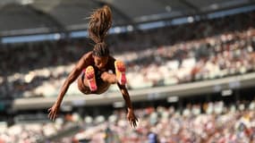 L'Américaine Tara Davis en août 2023 à Budapest