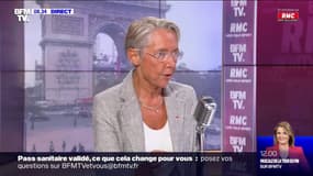 Élisabeth Borne:  "Le pass sanitaire devient obligatoire pour les salariés des établissements où on le demande aux clients"