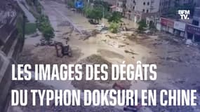 Les images des dégâts du typhon Doksuri dans la commune de Fuzhou, en Chine