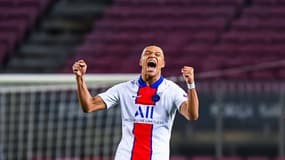Kylian Mbappé après son triplé face à Barcelone, le 16 février 2021