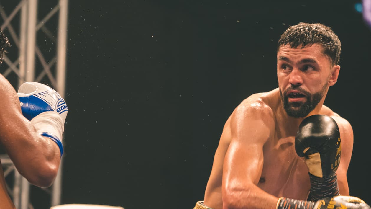 Karim Guerfi, quintuple champion d'Europe de boxe. Karim Guerfi, quintuple champion d'Europe de boxe.