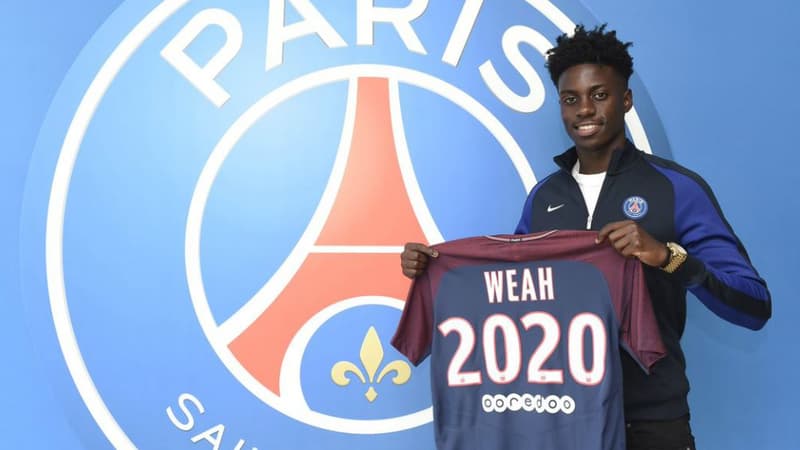 Timothy Weah a signé pro au PSG en juillet 2017