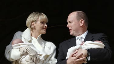 Les jumeaux du prince Albert de Monaco et de son épouse Charlene: la princesse Gabriella et son frère le prince héréditaire Jacques.