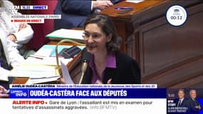 Enseignement privée: Amélie Oudéa-Castéra dit vouloir "faire réussir tous les élèves de notre pays, toutes les écoles de notre pays"