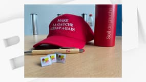 Le PS a édité plusieurs goodies pour son université d'été en août 2022, dont une casquette "Make la gauche great again"