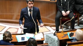 Gabriel Attal le 23 janvier 2024 à l'Assemblée nationale 