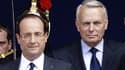 Soixante et un pour cent des Français sont satisfaits de François Hollande comme président de la République et 65% de Jean-Marc Ayrault comme Premier ministre, selon un sondage Ifop pour le Journal du Dimanche. /Photo prise le 15 mai 2012/REUTERS/Pascal R
