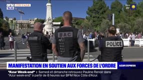 Nice: 300 personnes manifestent en soutien aux forces de l'odre