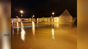 Un orage et de violentes pluies ont frappé la ville de Bricquebec le 8 octobre, inondant les rues et plusieurs habitations