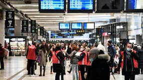 La gare Montparnasse, le 2 décembre 2022