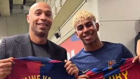 Thierry Henry et Lamine Yamal après Barça-Real Madrid, le 11 mai 2025