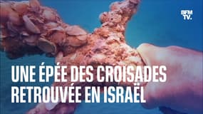 Une épée de l'époque des Croisades retrouvée par un plongeur au large d'Israël