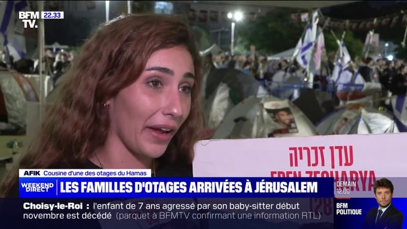 Les proches des familles impatientes de pouvoir enfin s'entretenir avec Benjamin Netanyahu lundi soir