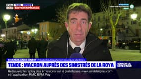 Charles-Anges Ginésy, président du Département des Alpes-Maritimes, explique les raisons de la visite d'Emmanuel Macron dans la vallée de la Roya ce lundi