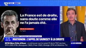 Matignon : l'appel de Sarkozy à la droite - 31/08
