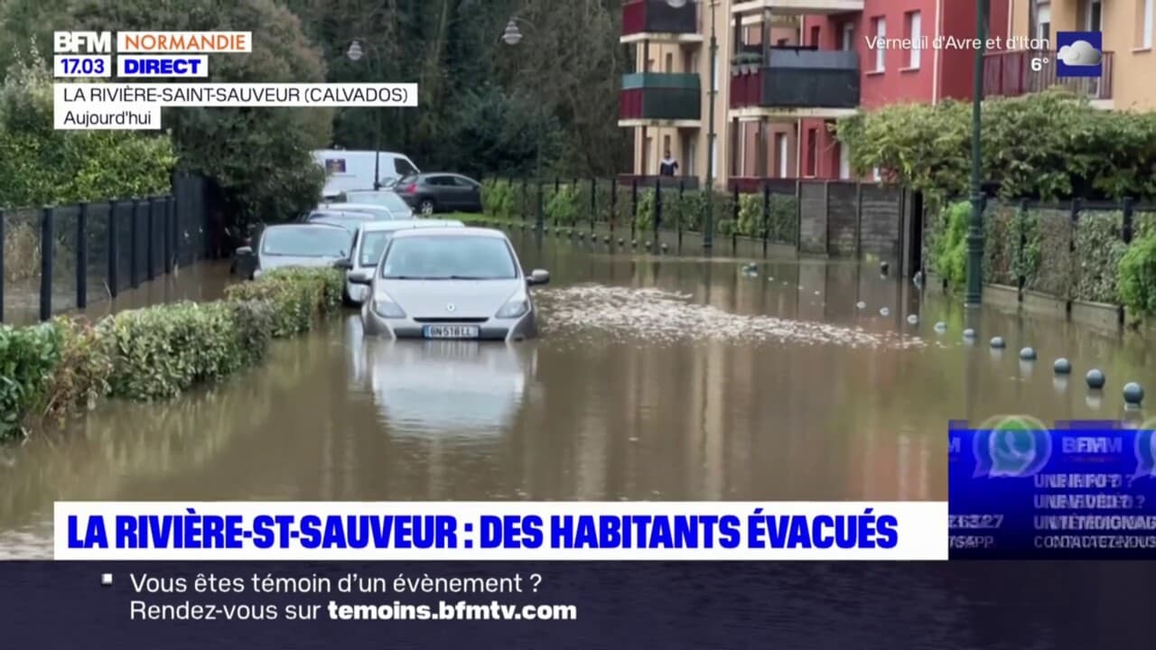 La RivièreSaintSauveur des habitants évacués après des inondations