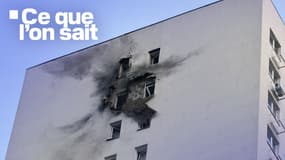 Un immeuble visé par une attaque de drones à Sapronovo près de Moscou, le 11 mars 2025