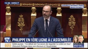 Gilets jaunes: "Cette colère est celle de la France qui travaille", déclare Edouard Philippe devant l'Assemblée naitonale